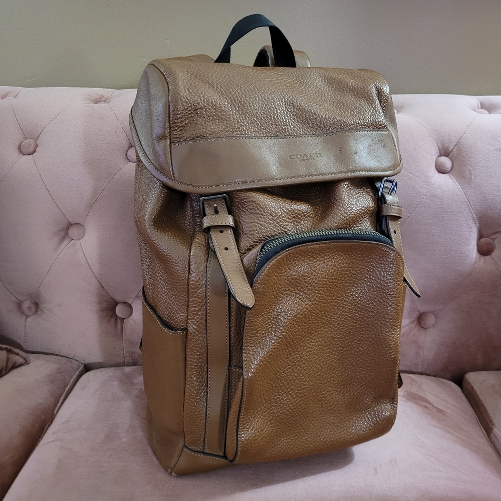 Coach Henry Pebble Leather Backpack